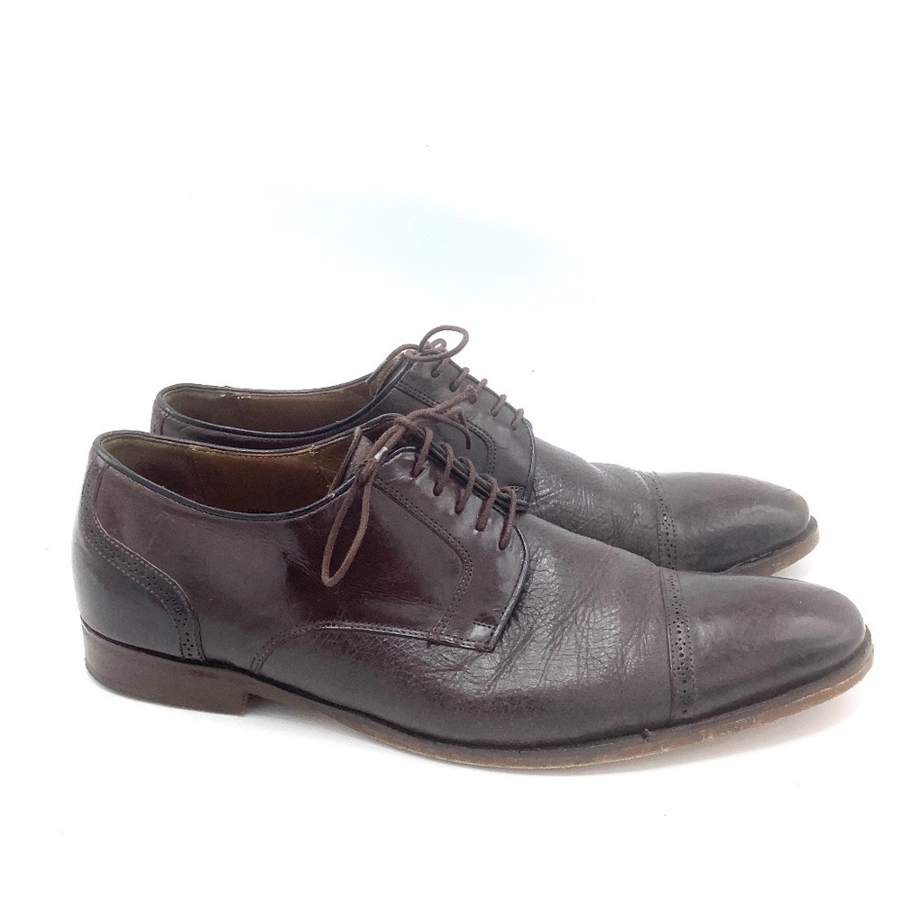 Mezlan Mens Leather Brogue Cap Toe Oxfords Shoe Orbison‎ Espresso Brown S…